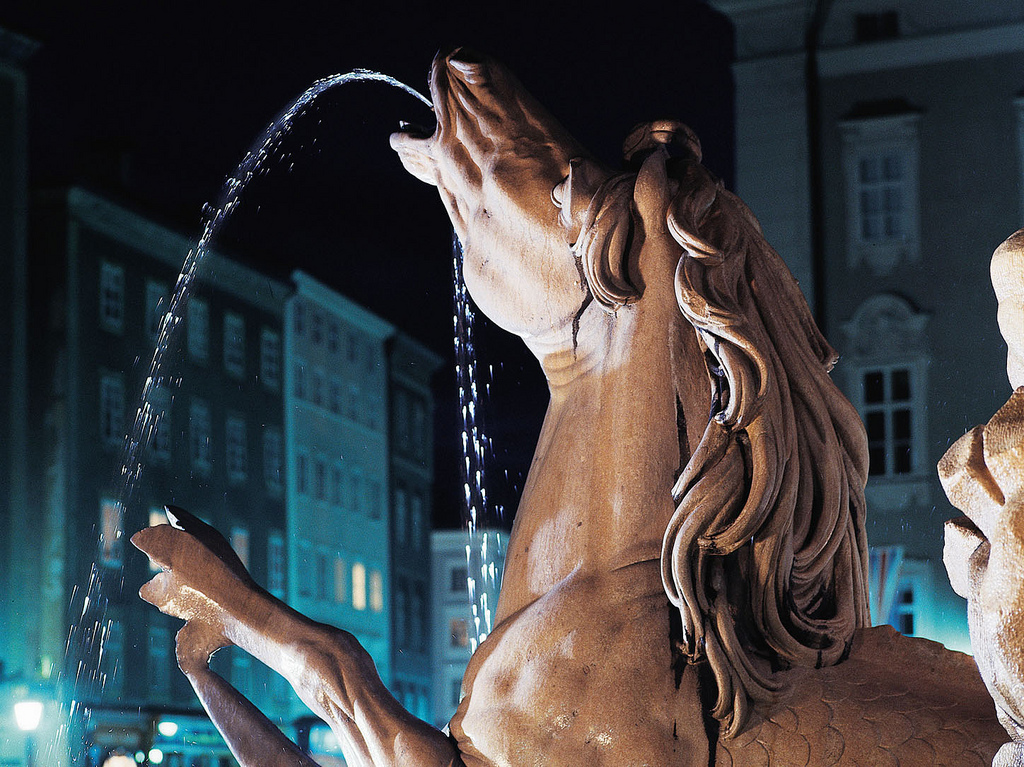 Residenzplatz bei Nacht